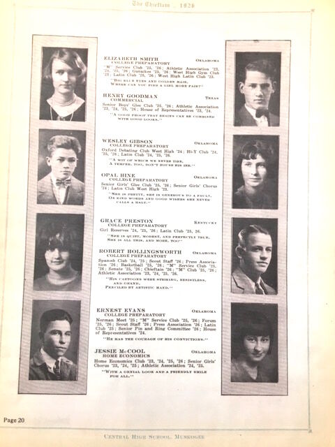 Ernest Evans Class of 1926
